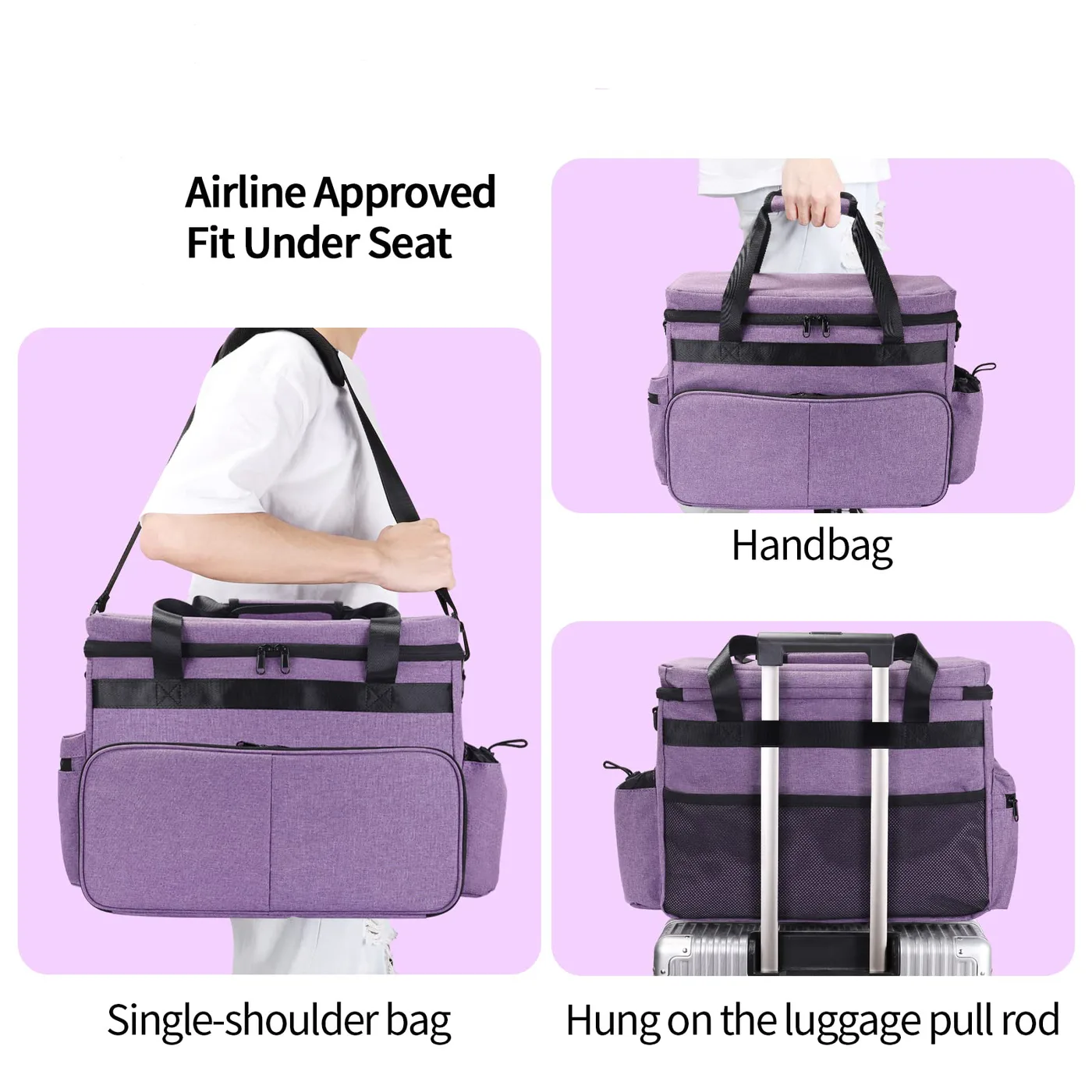 Wholesale 600D Pet Carrier: Fabric Grade Selection - detail view supplied by QUANZHOU JUNYUAN BAGS